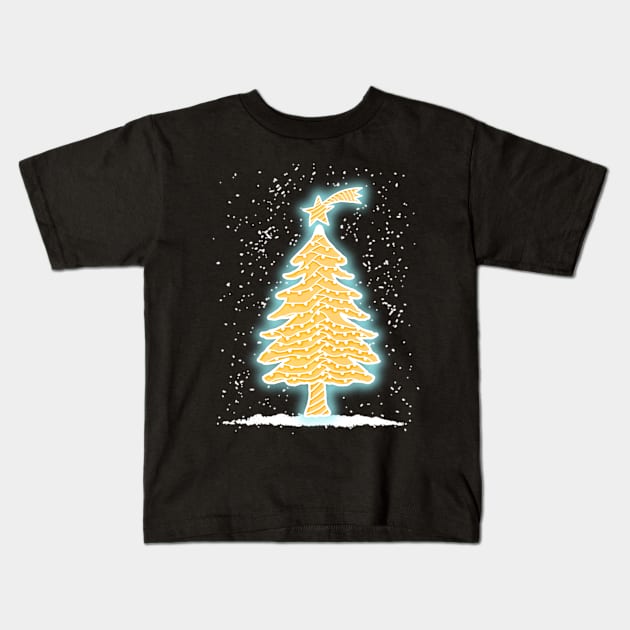 GINGERBREAD CHRISTMAS TREE Kids T-Shirt by KARMADESIGNER T-SHIRT SHOP